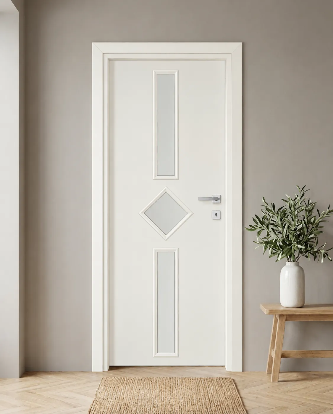 Porta interna laminata TOR-13 in Bianco