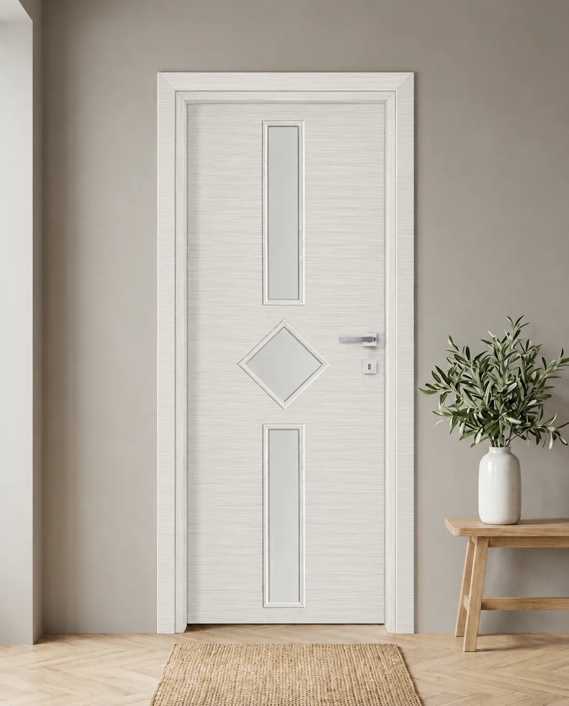Porta interna laminata TOR-13 in Bianco Matrix