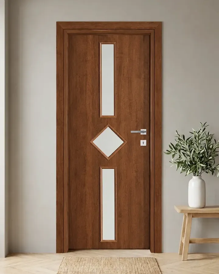 Porta interna laminata TOR-13 in Noce Naz