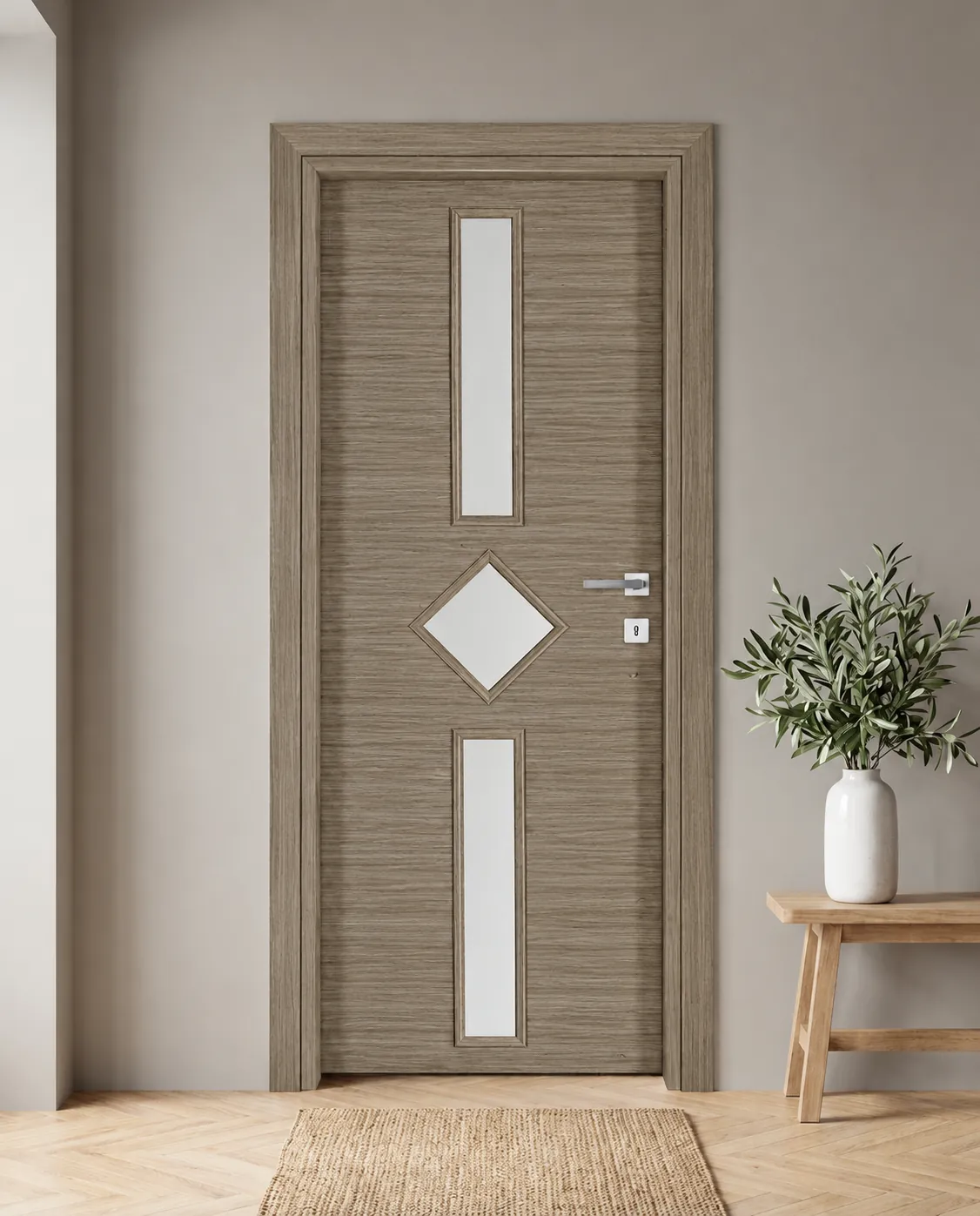 Porta interna laminata TOR-13 in Paliss Grey