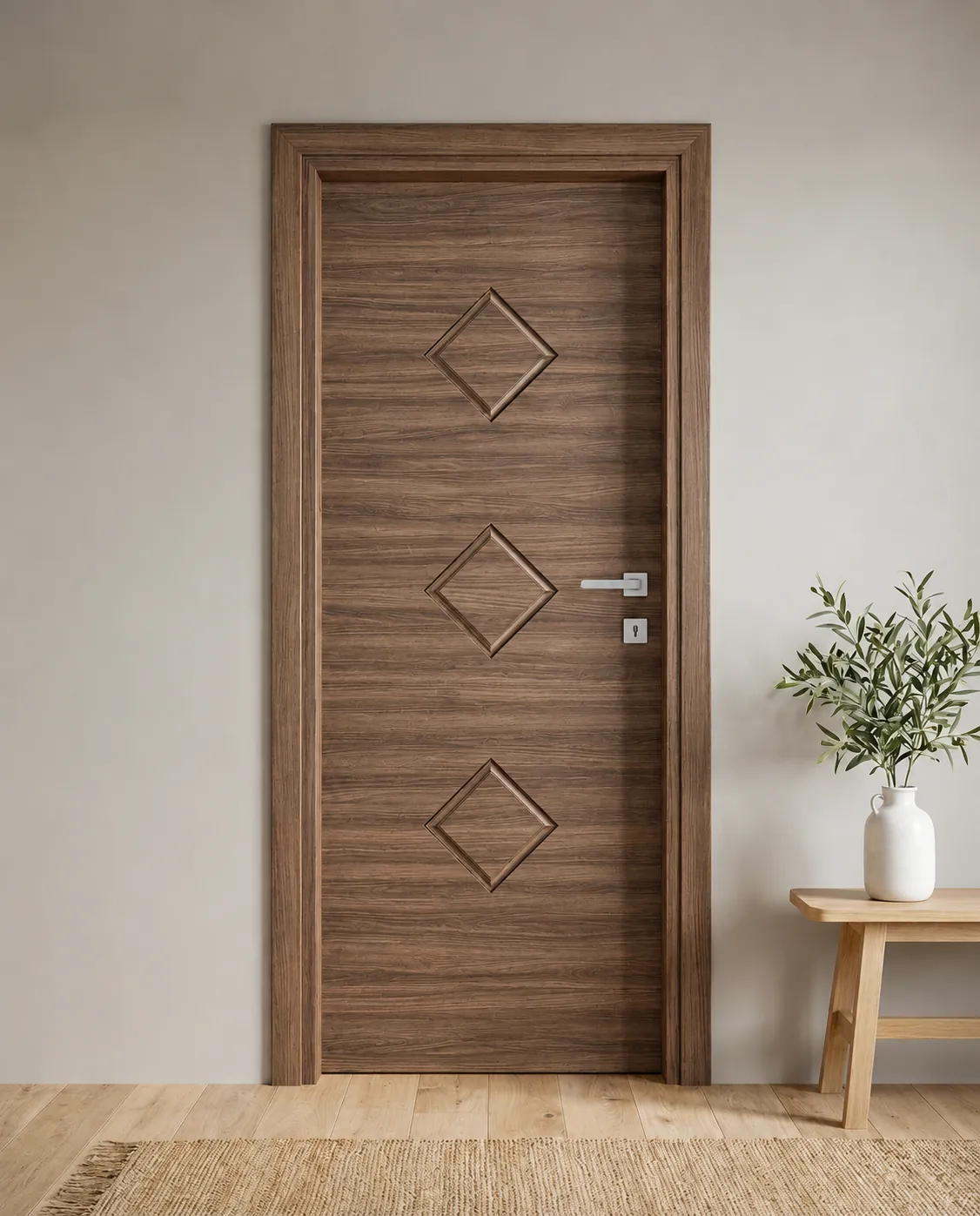 Porta interna laminata TOR-14 in Noce Alter