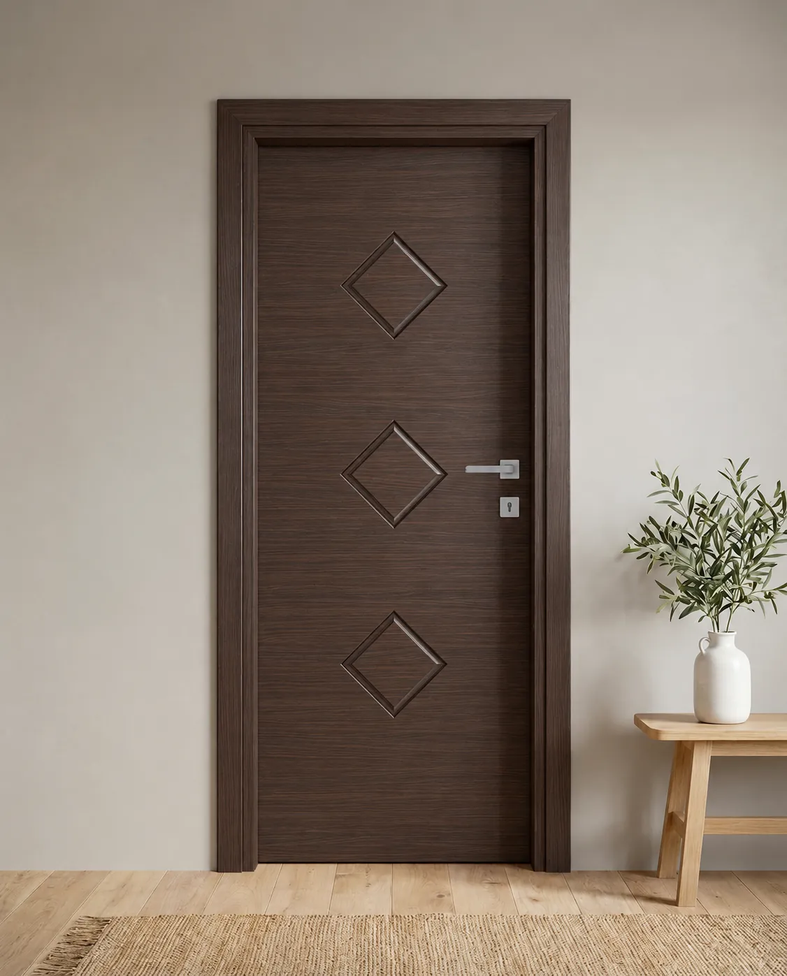 Porta interna laminata TOR-14 in Wengé