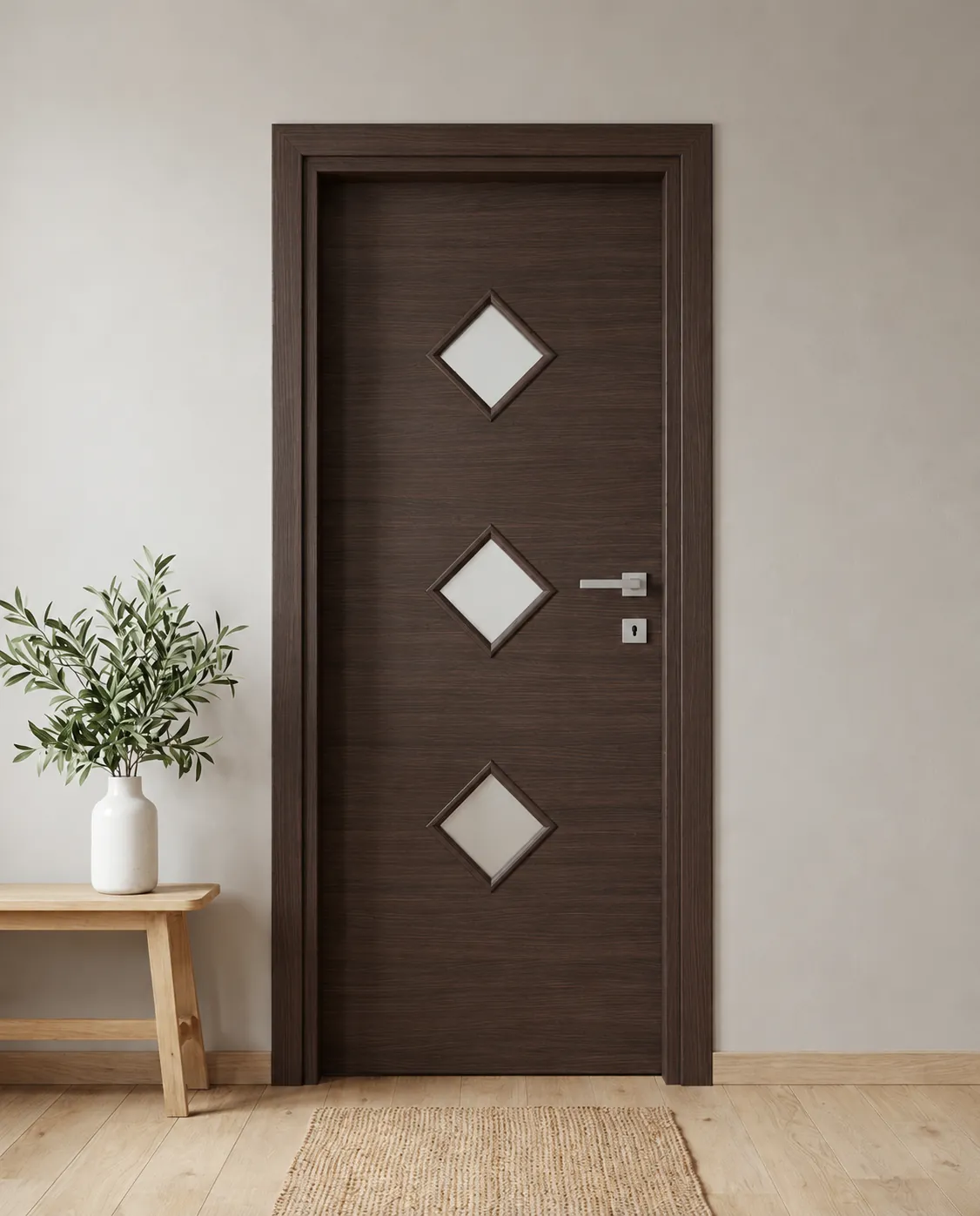 Porta interna laminata TOR-15 in Wengé