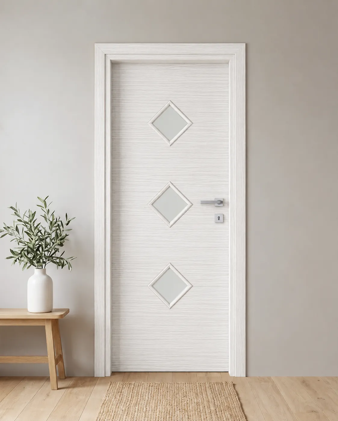Porta interna laminata TOR-16 in Bianco Matrix