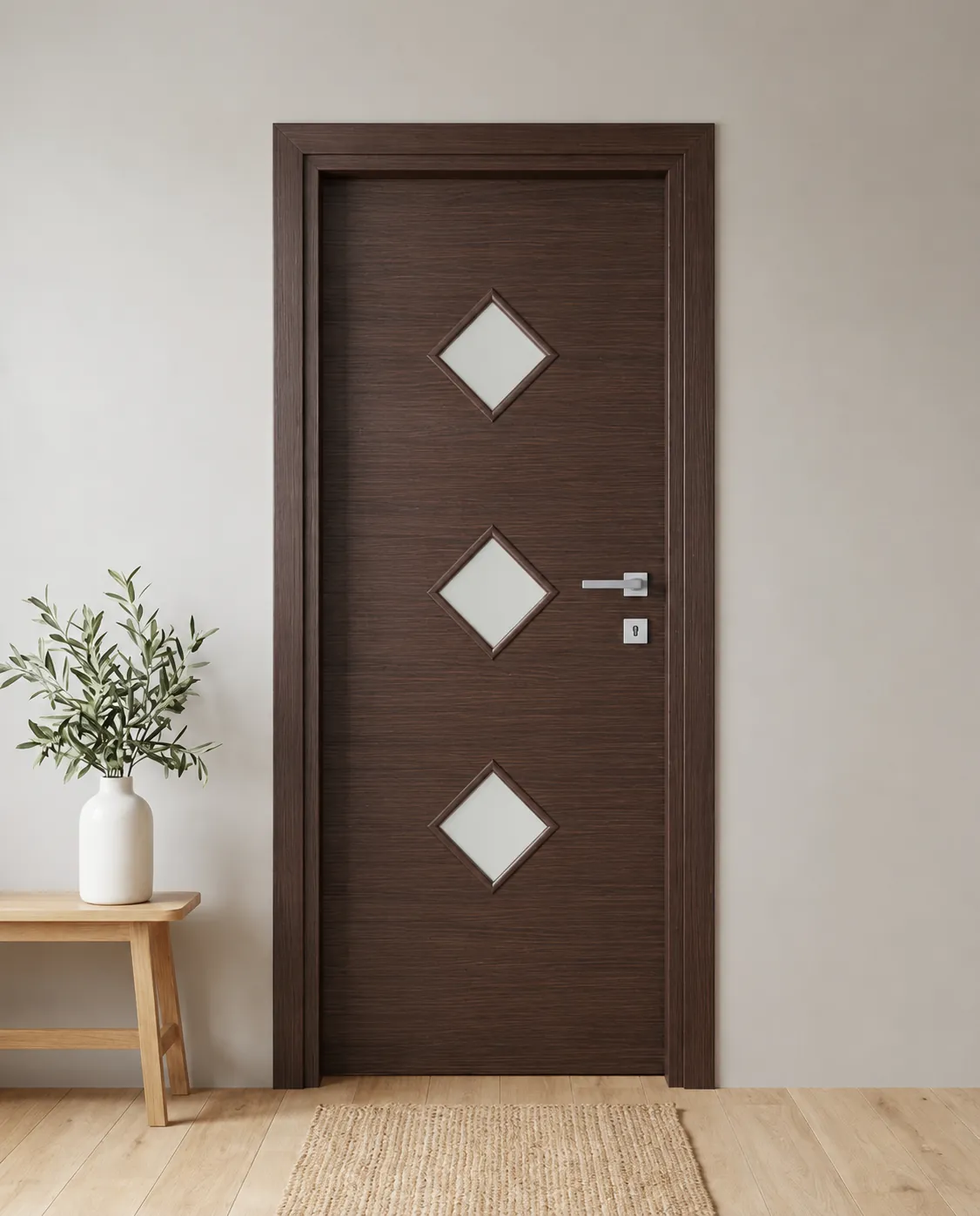 Porta interna laminata TOR-16 in Wengé