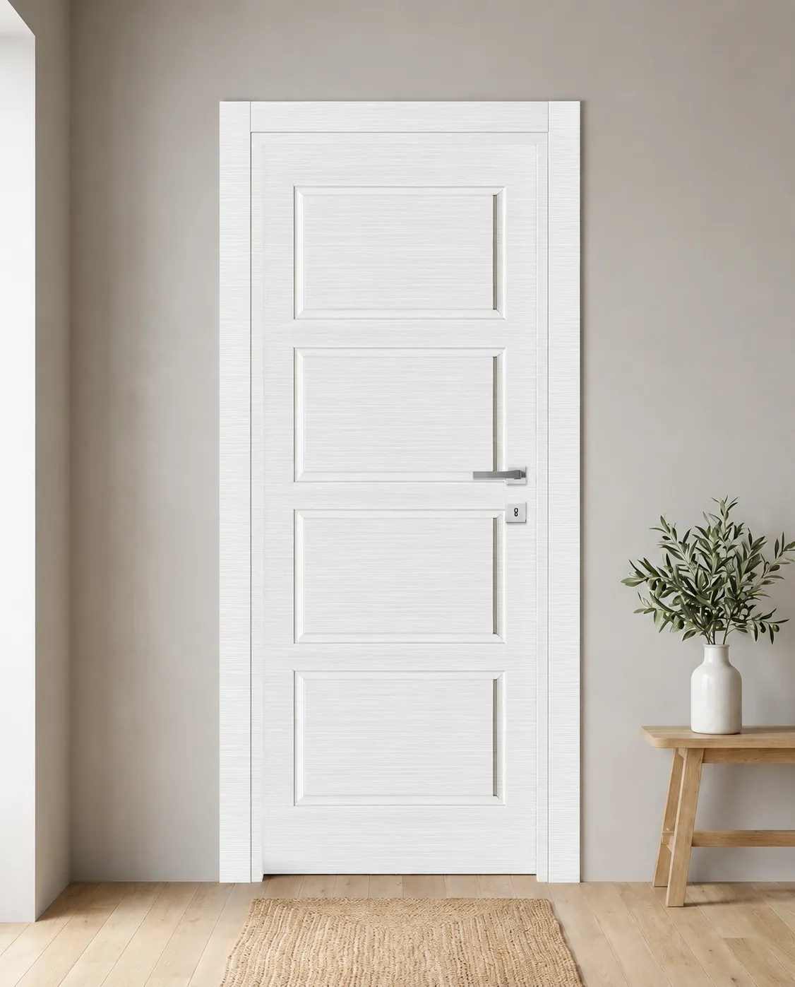 Porta interna laminata TOR-17 in Bianco Matrix