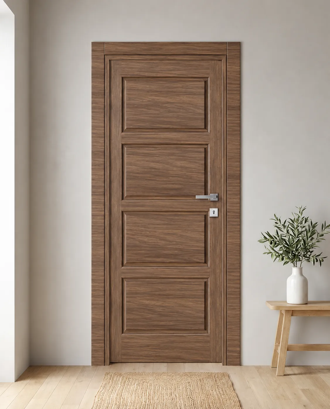 Porta interna laminata TOR-17 in Noce Alter