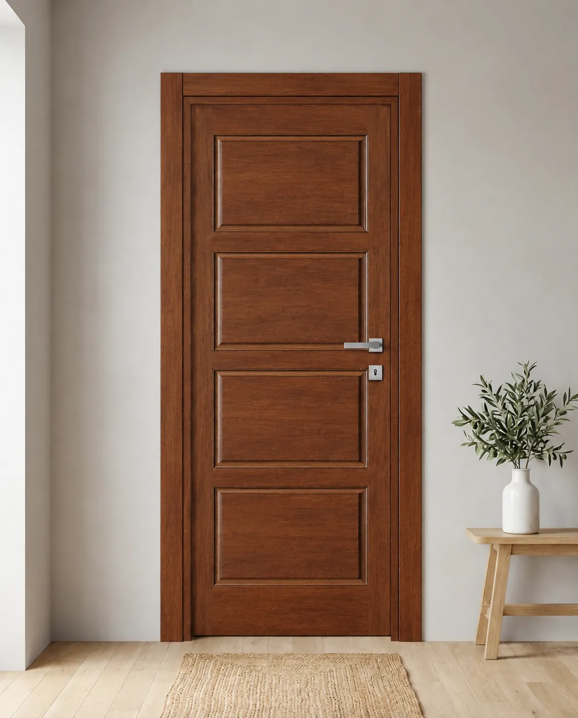 Porta interna laminata TOR-17 in Noce Naz