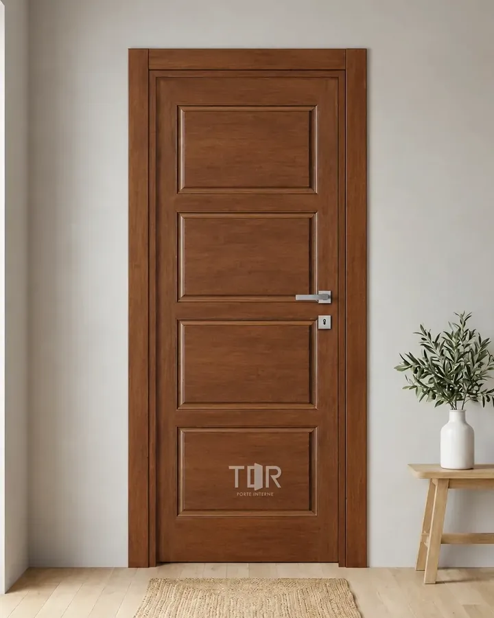 Porta interna laminata TOR-17 in Noce Naz