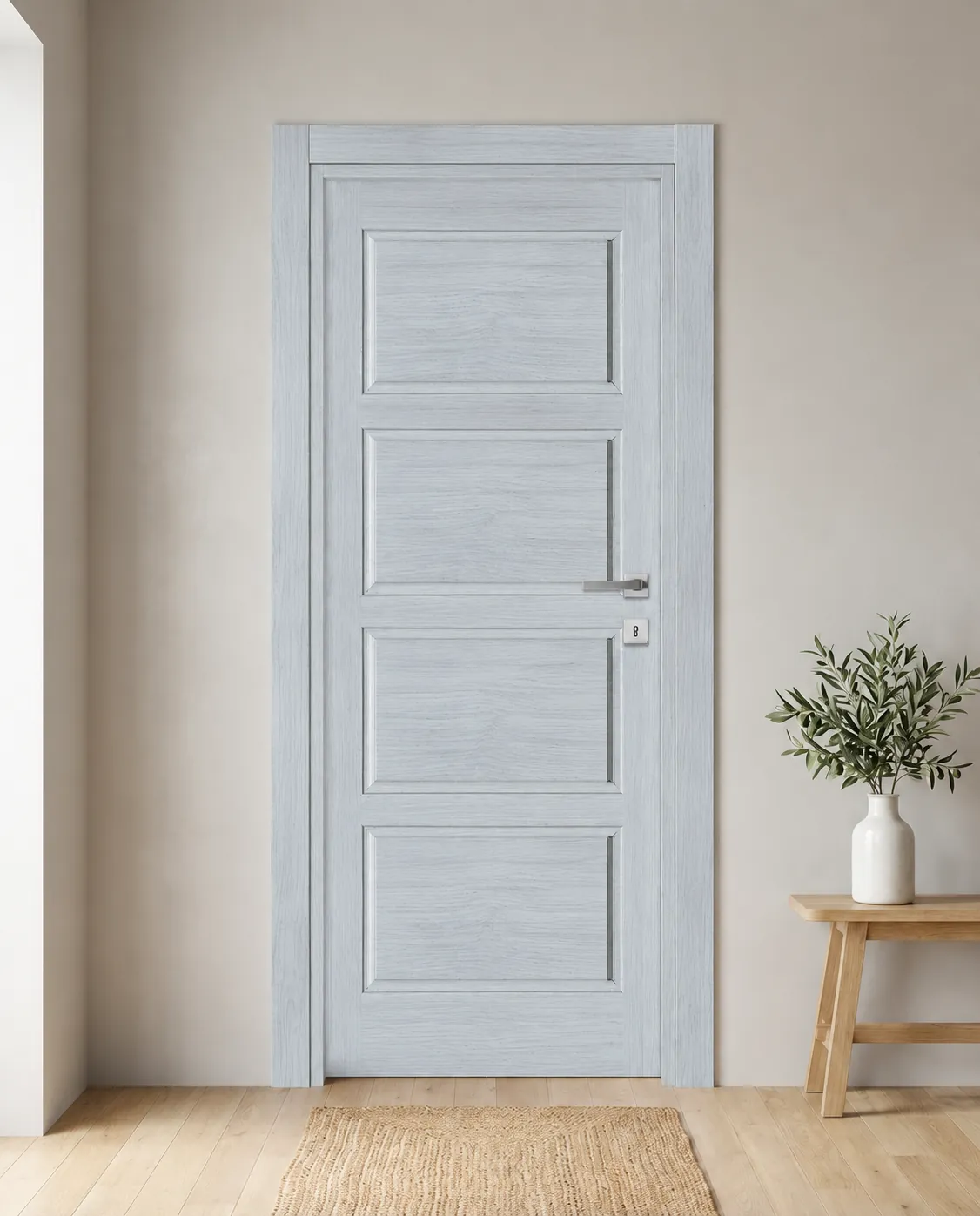 Porta interna laminata TOR-17 in Olmo Cenere