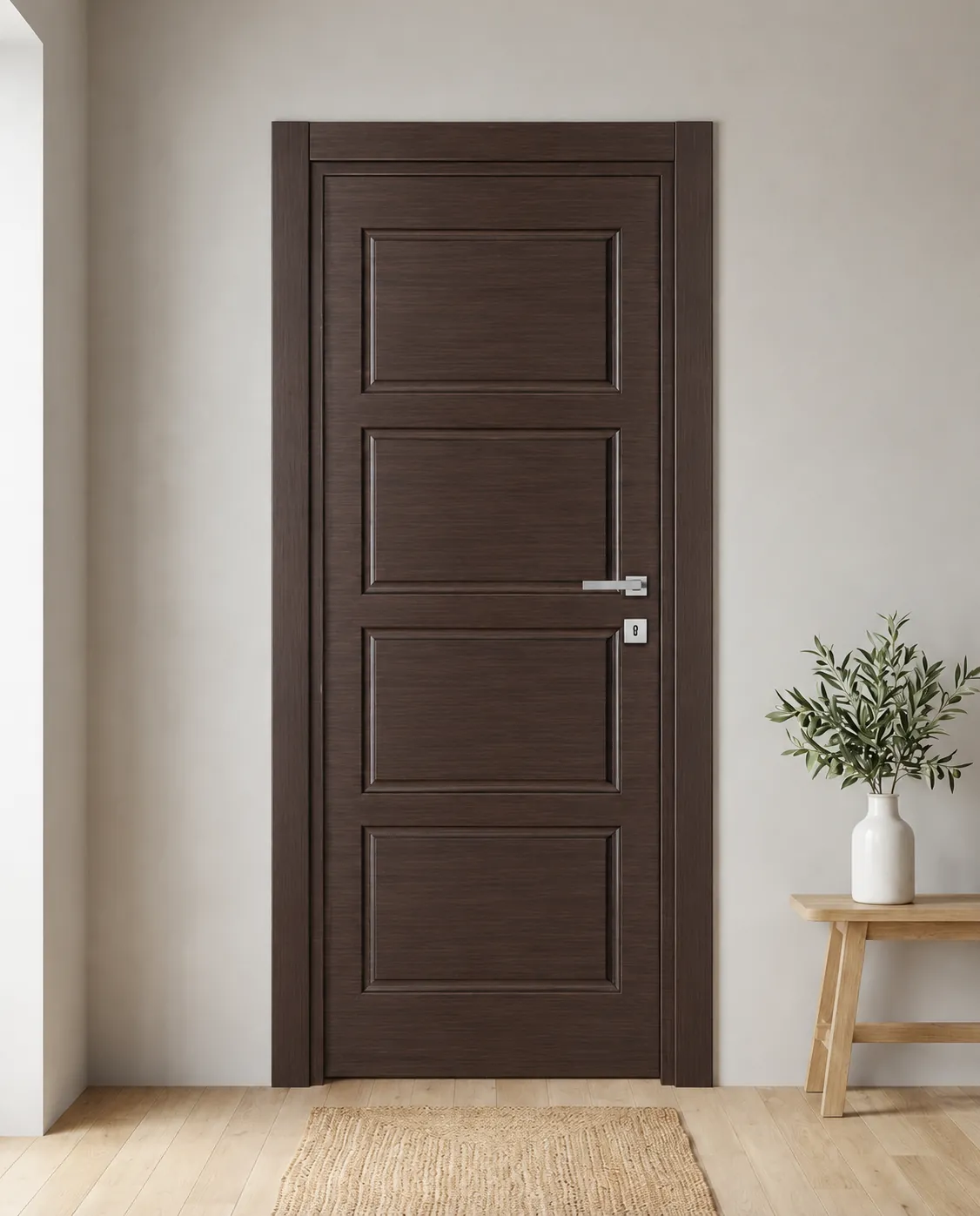 Porta interna laminata TOR-17 in Wengé