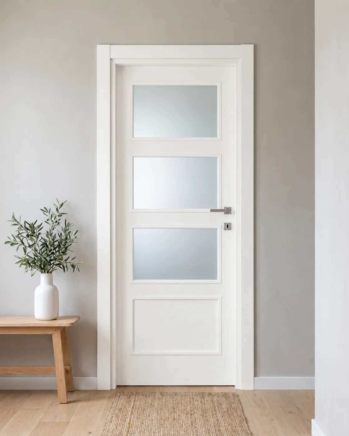 Porta interna laminata TOR-19 in Bianco