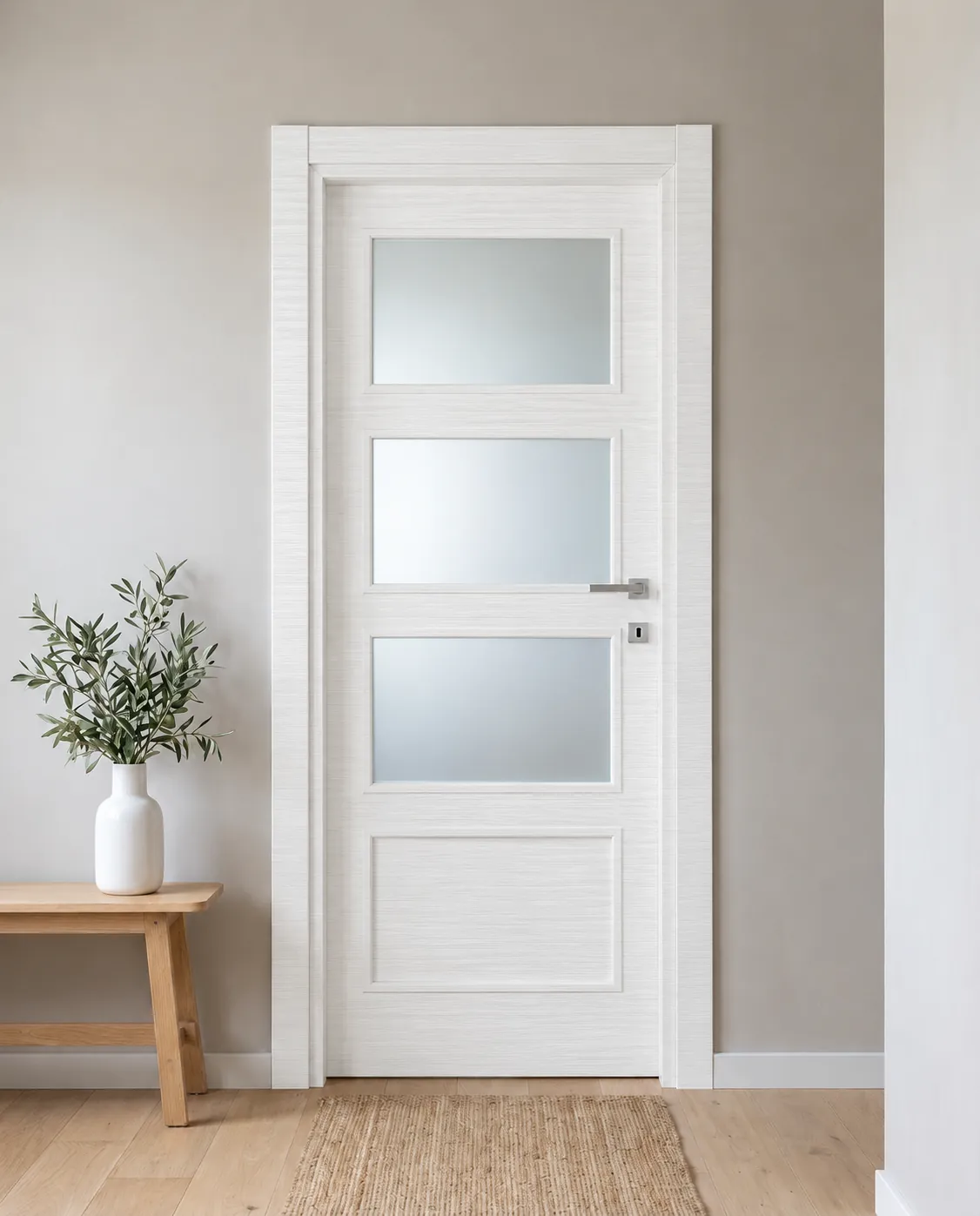 Porta interna laminata TOR-19 in Bianco Matrix