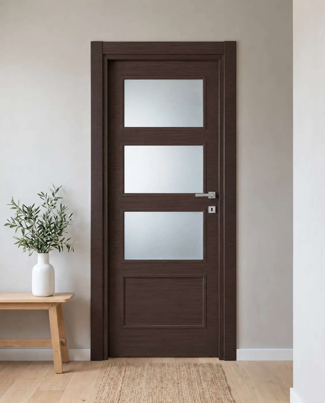 Porta interna laminata TOR-19 in Wengé