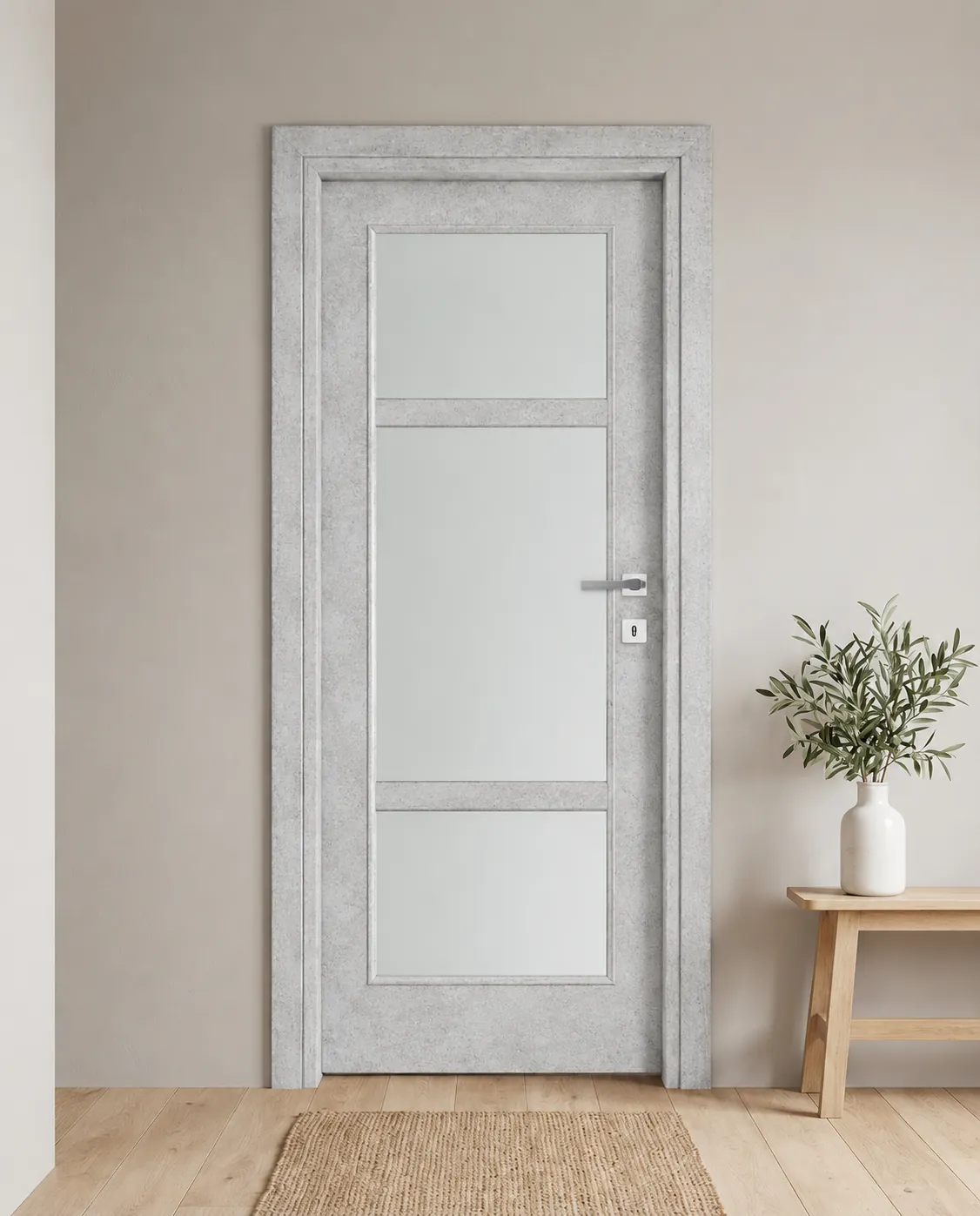 Porta interna laminata TOR-21 in Beton Maloja
