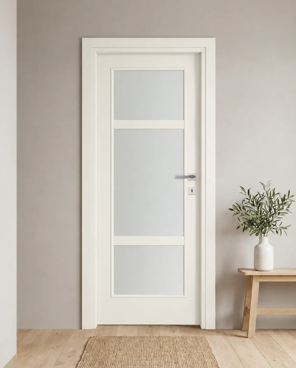 Porta interna laminata TOR-21 in Bianco