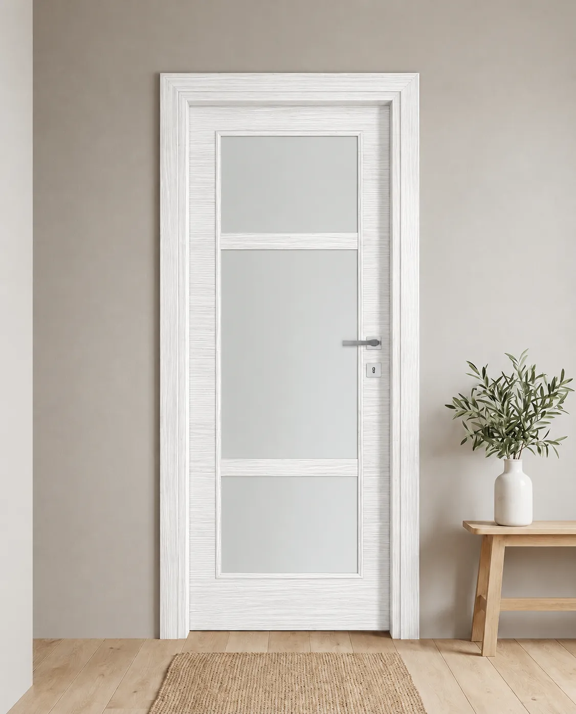 Porta interna laminata TOR-21 in Bianco Matrix