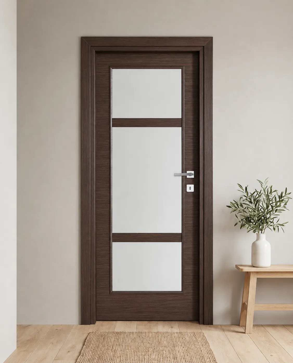 Porta interna laminata TOR-21 in Wengé
