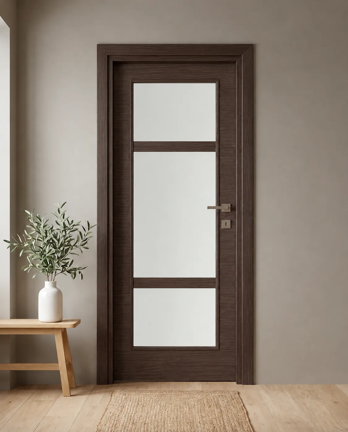 Porta interna laminata TOR-22 in Wengé
