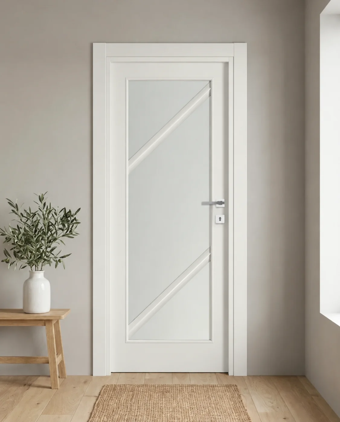 Porta interna laminata TOR-23 in Bianco