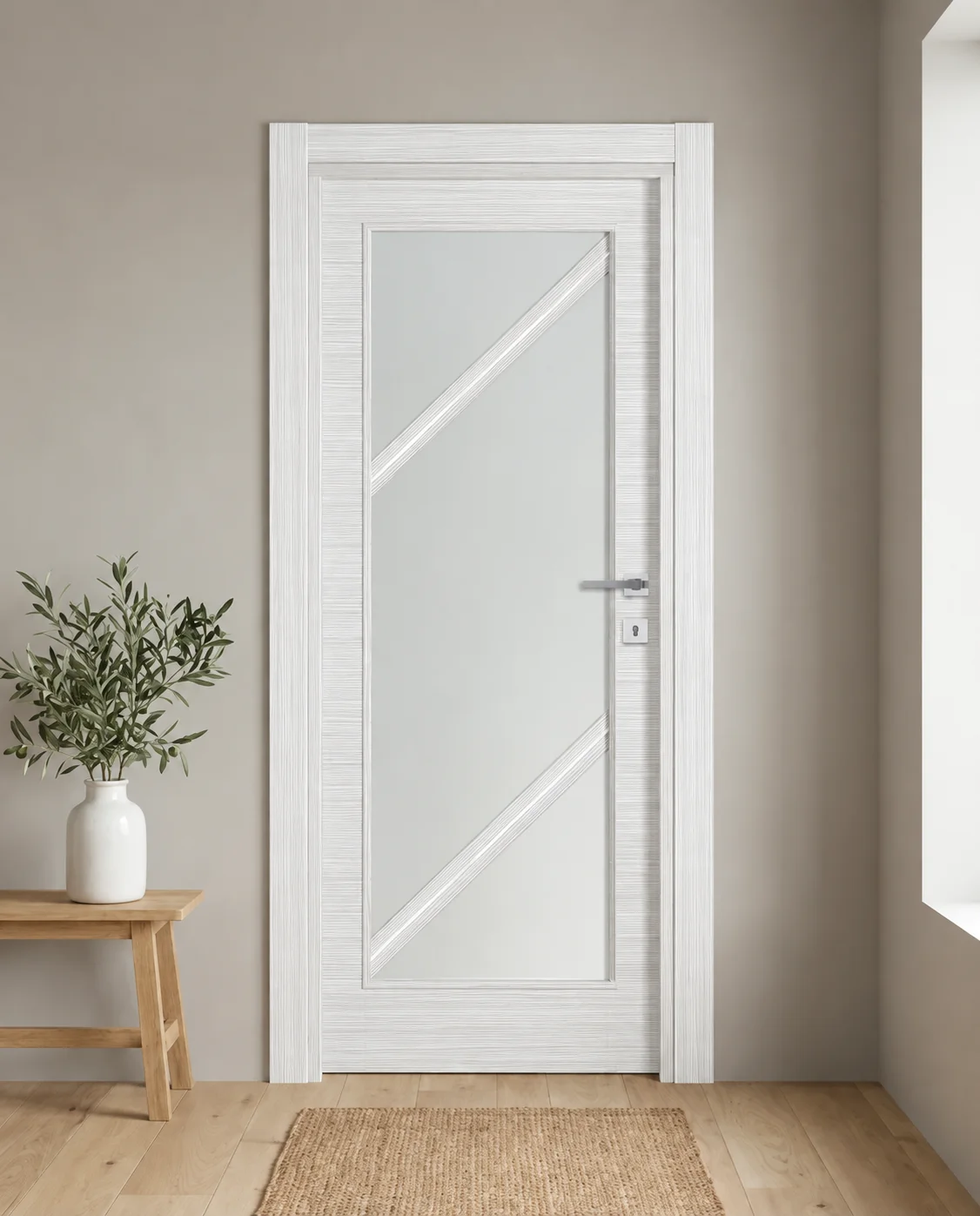 Porta interna laminata TOR-23 in Bianco Matrix