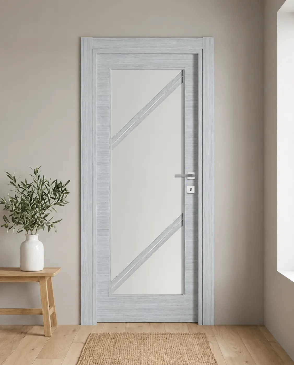 Porta interna laminata TOR-23 in Olmo Cenere