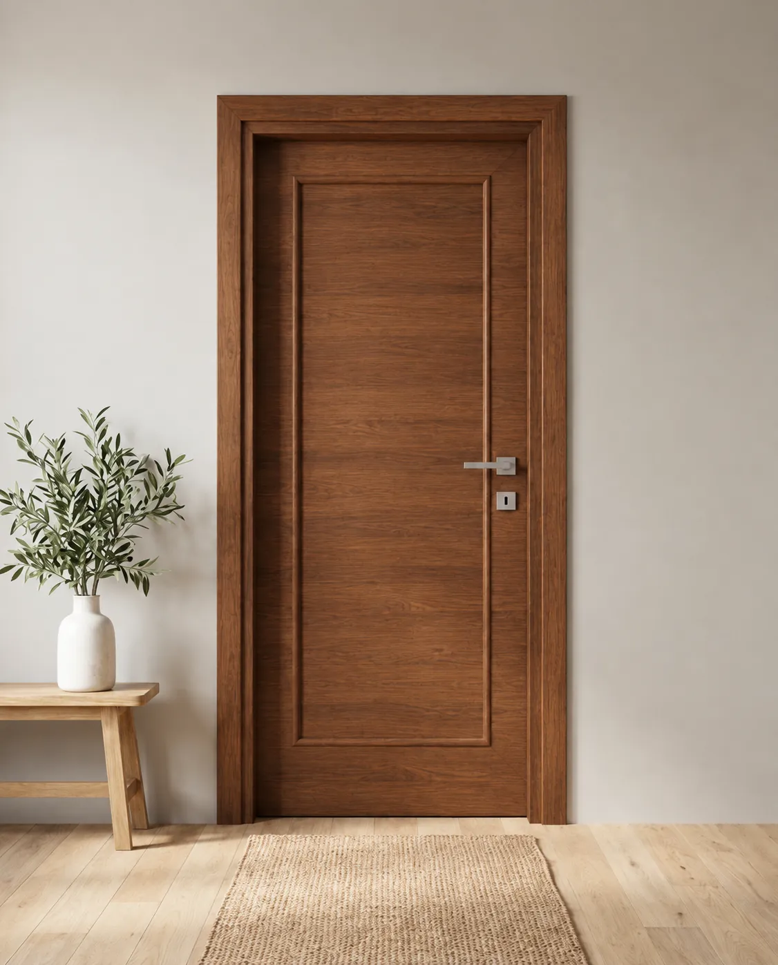 Porta interna laminata TOR-24 in Noce Naz