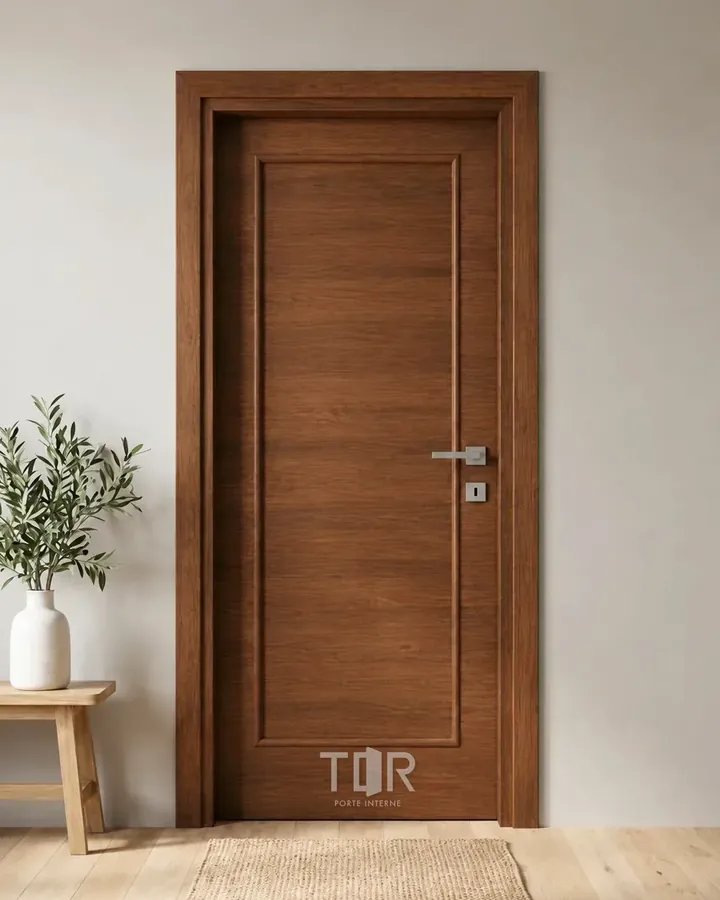 Porta interna laminata TOR-24 in Noce Naz