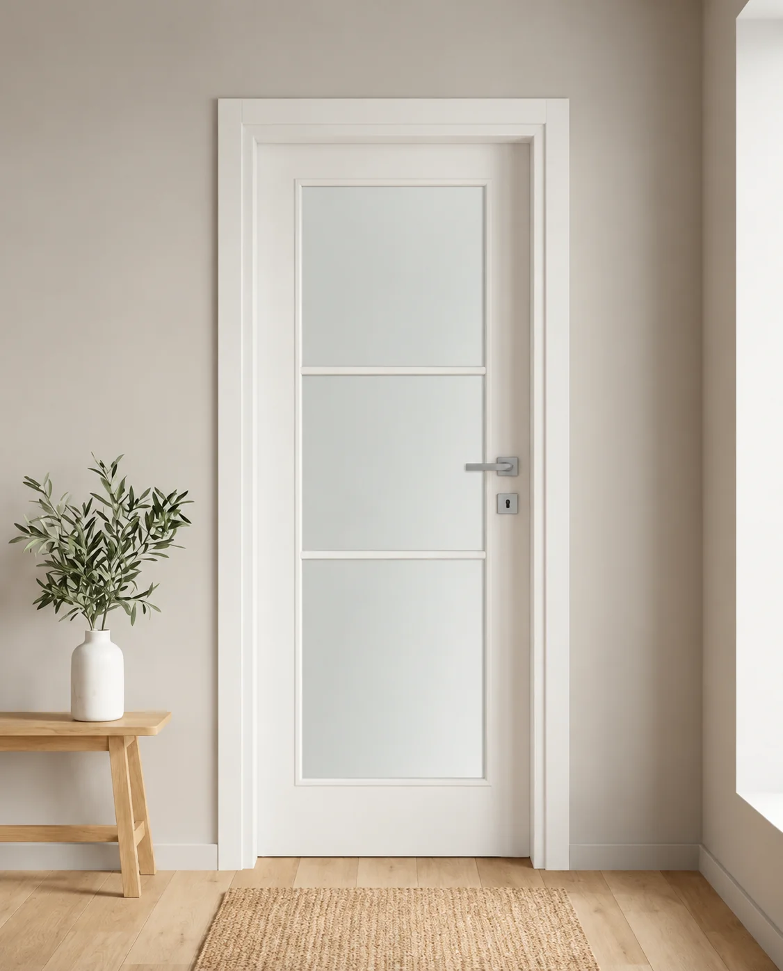 Porta interna laminata TOR-25 in Bianco