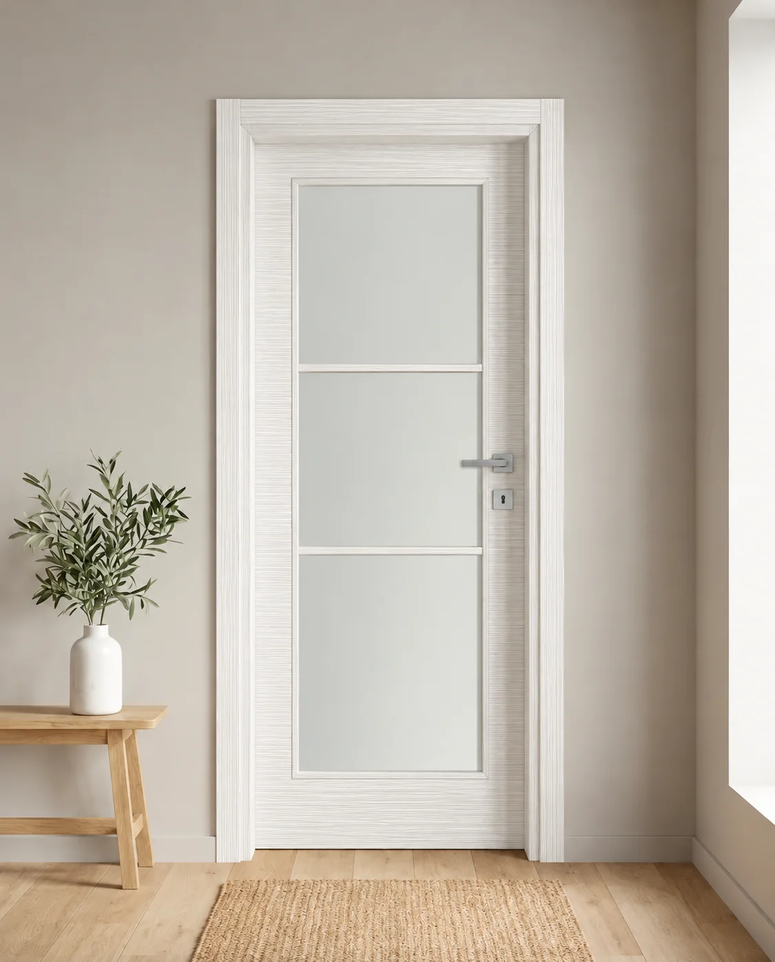 Porta interna laminata TOR-25 in Bianco Matrix