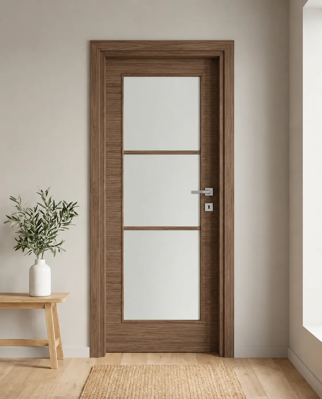 Porta interna laminata TOR-25 in Noce Alter