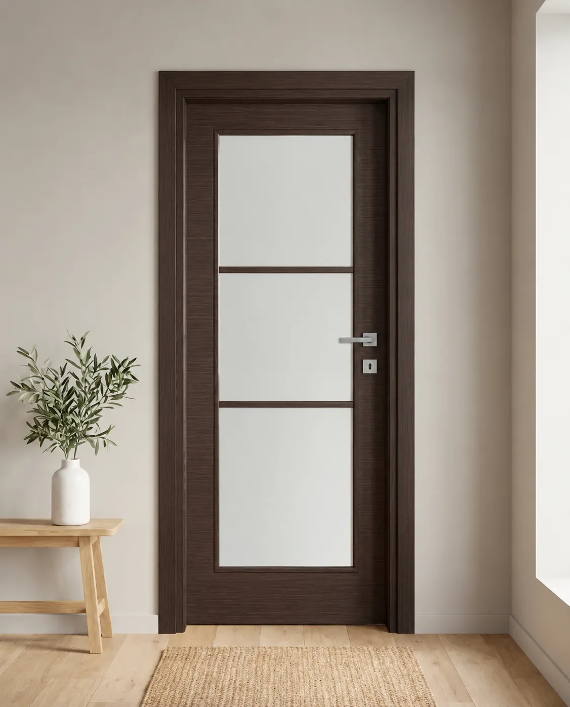 Porta interna laminata TOR-25 in Wengé