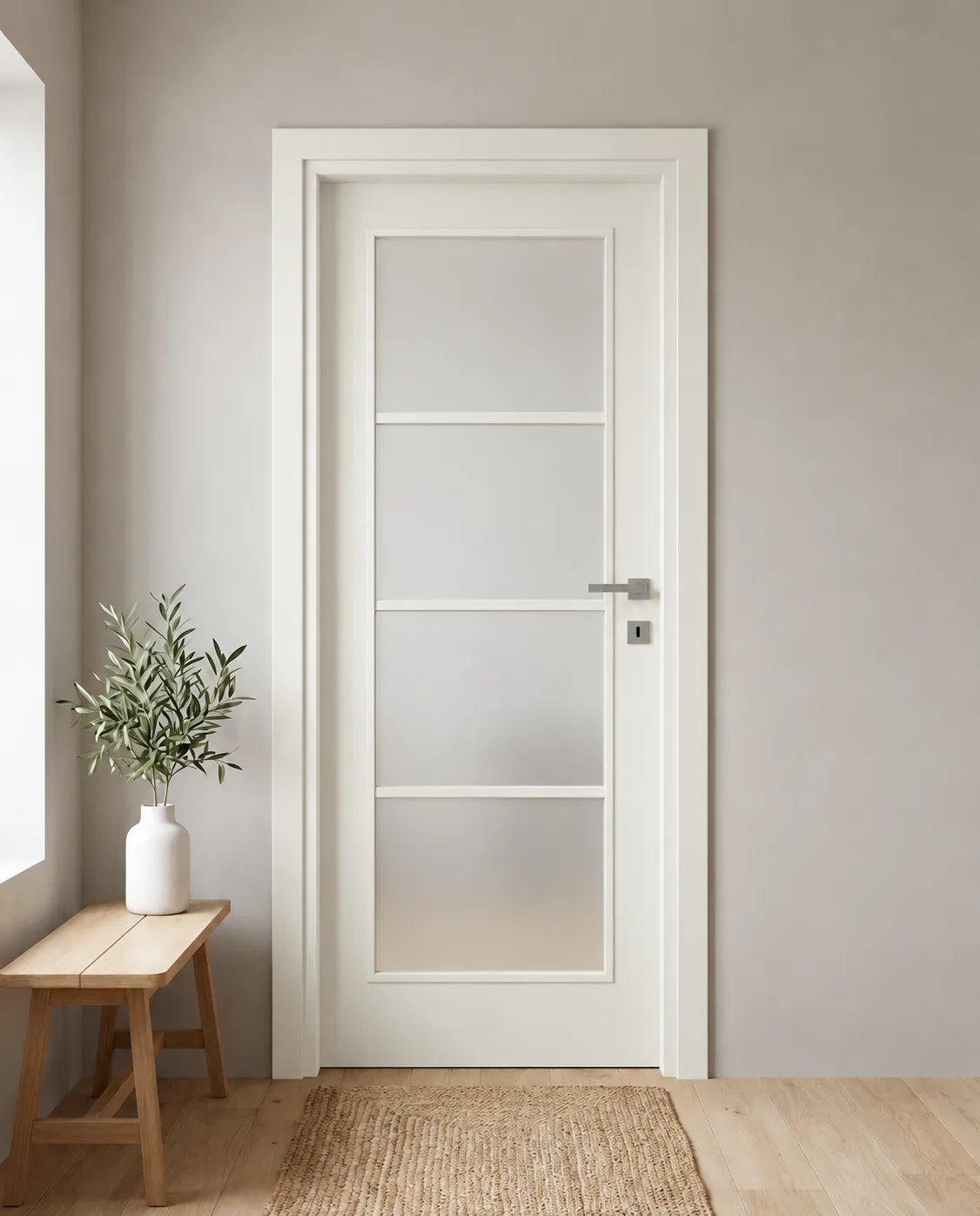 Porta interna laminata TOR-26 in Bianco