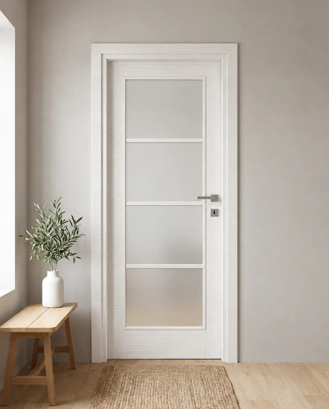 Porta interna laminata TOR-26 in Bianco Matrix