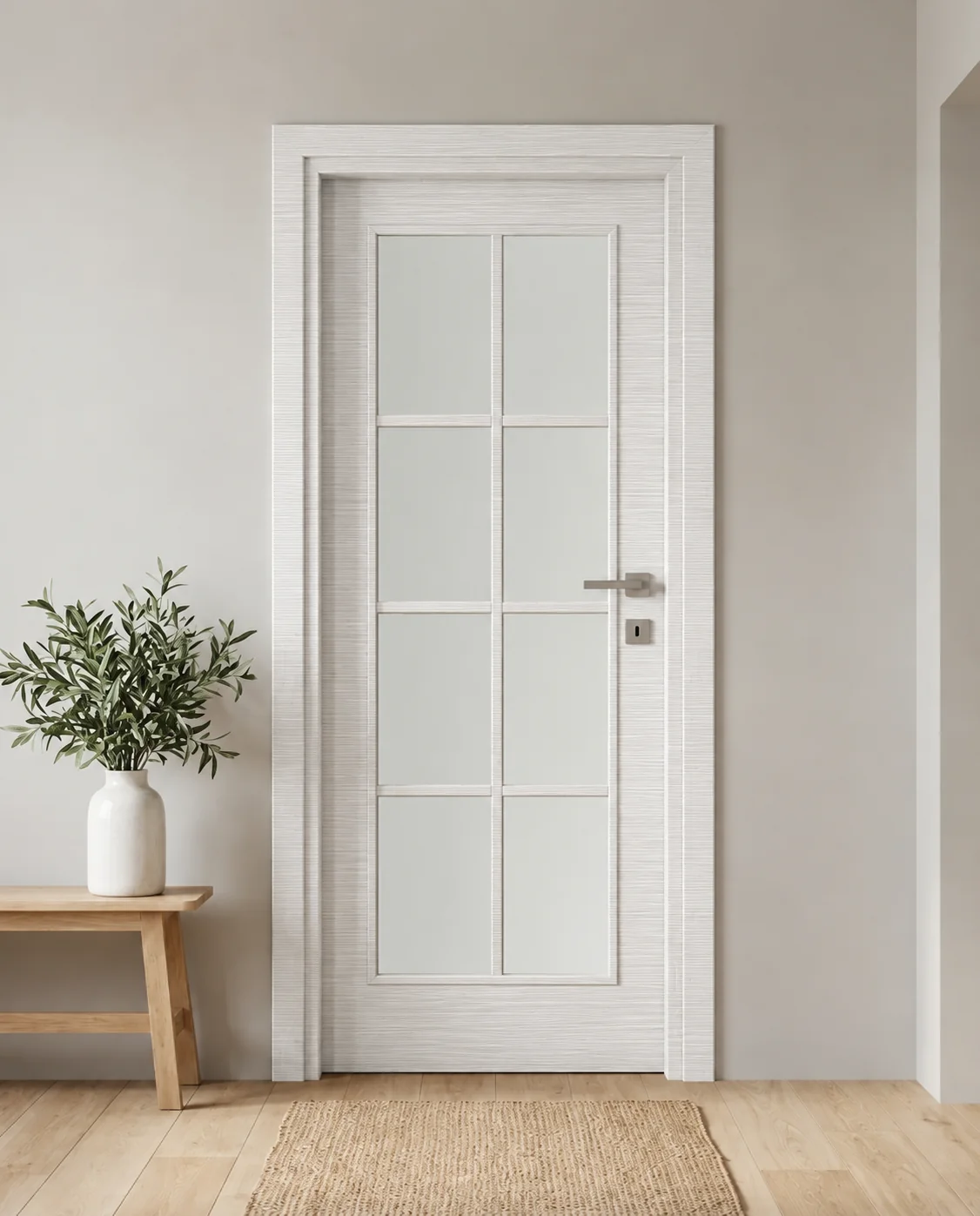 Porta interna laminata TOR-27 in Bianco Matrix