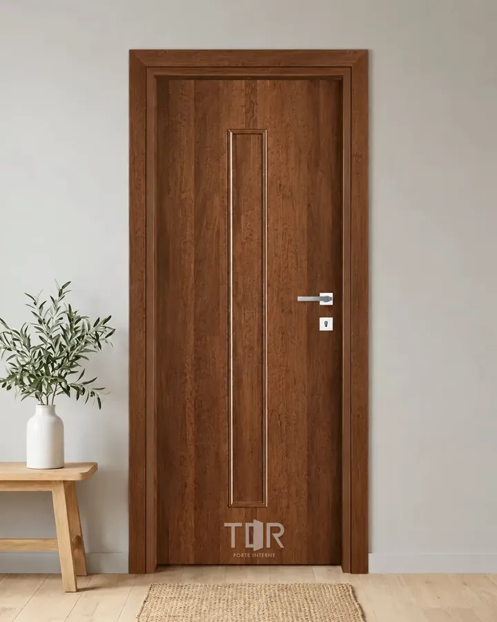 Porta interna laminata TOR-28 in Noce Naz