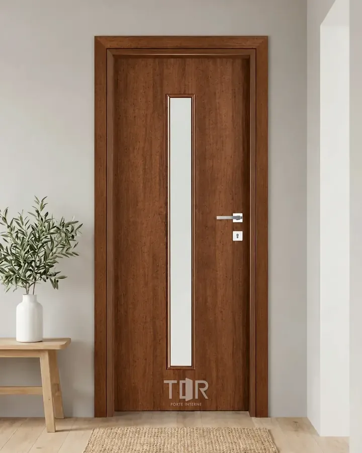 Porta interna laminata TOR-29 in Noce Naz