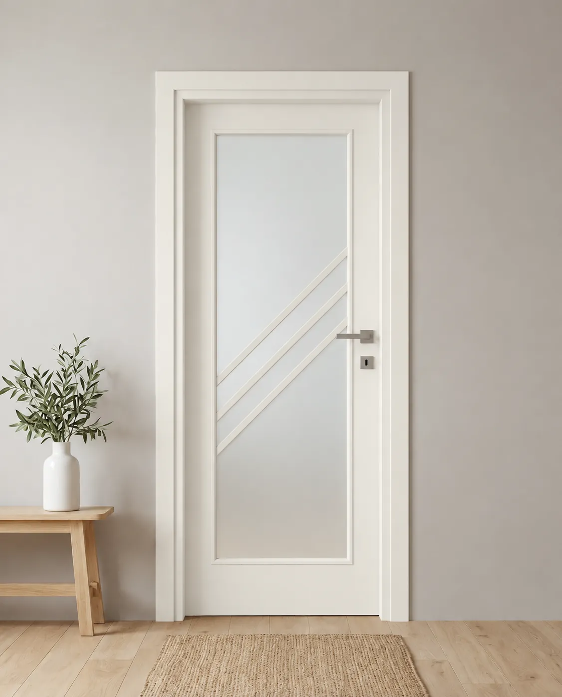 Porta interna laminata TOR-33 in Bianco