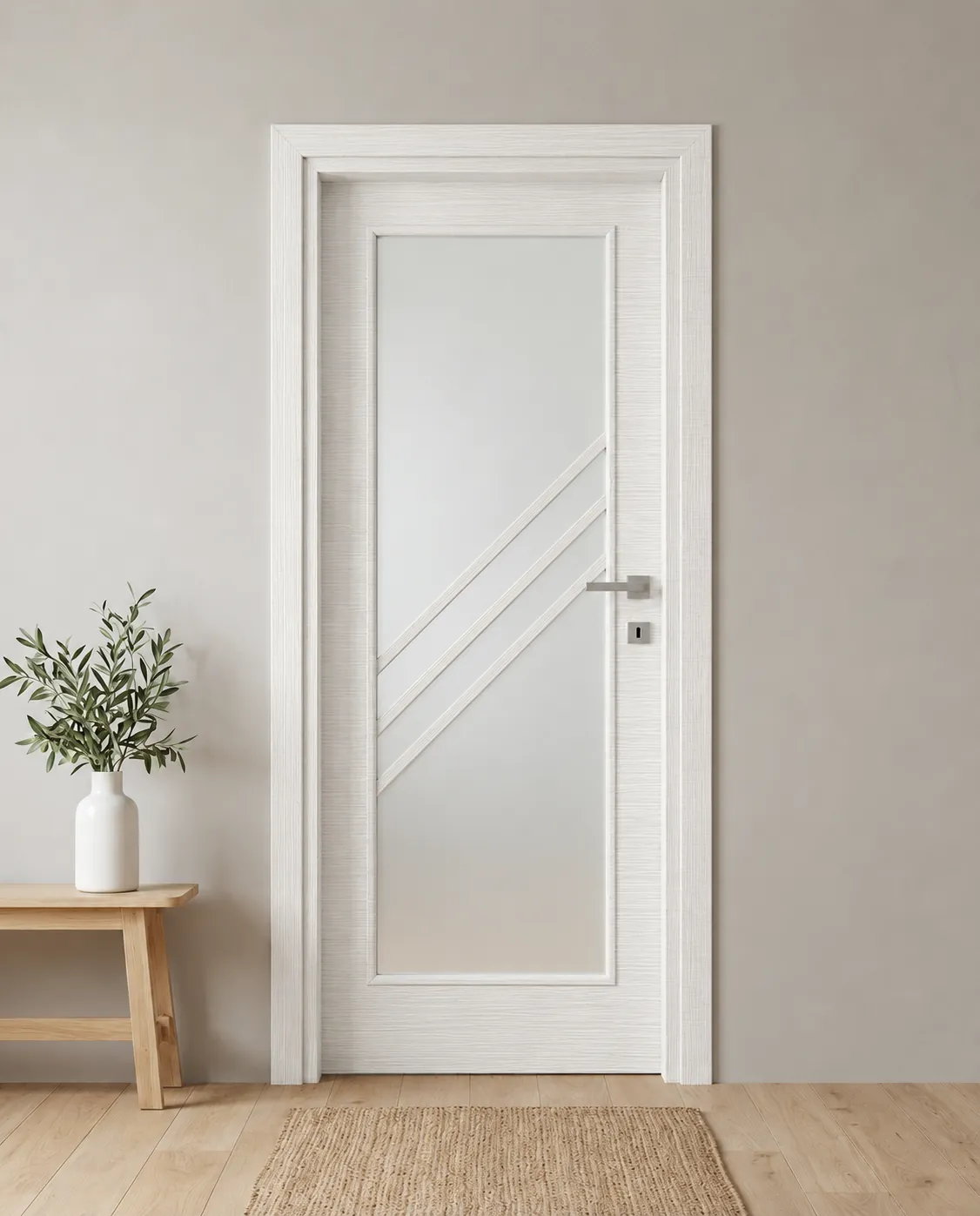 Porta interna laminata TOR-33 in Bianco Matrix