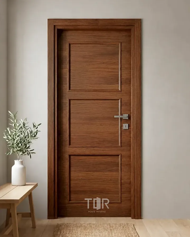 Porta interna laminata TOR-34 in Noce Naz