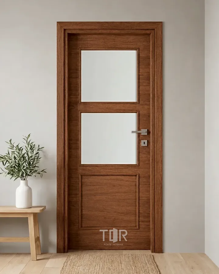 Porta interna laminata TOR-35 in Noce Naz