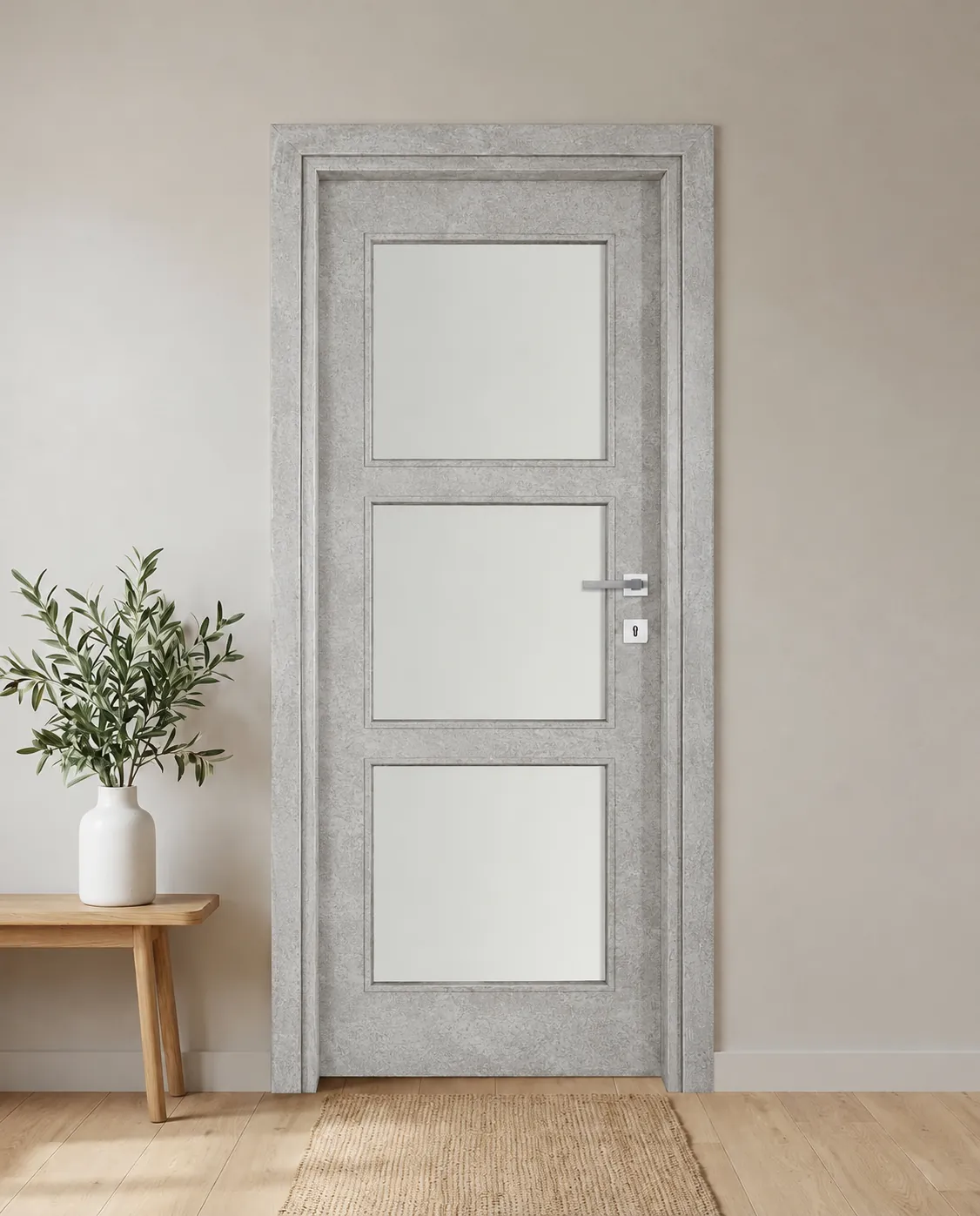Porta interna laminata TOR-36 in Beton Maloja