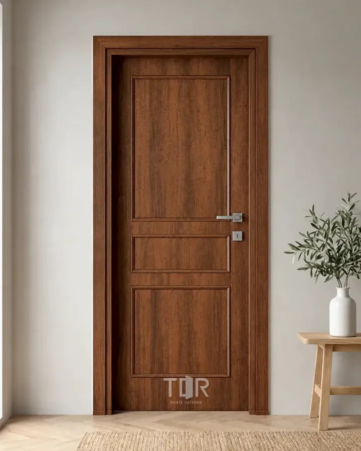 Porta interna laminata TOR-37 in Noce Naz
