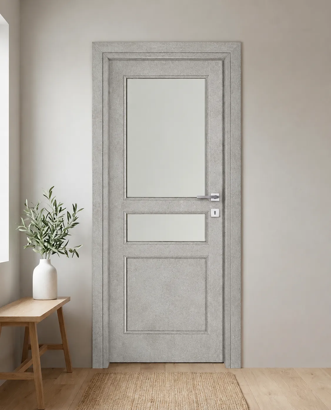 Porta interna laminata TOR-39 in Beton Maloja
