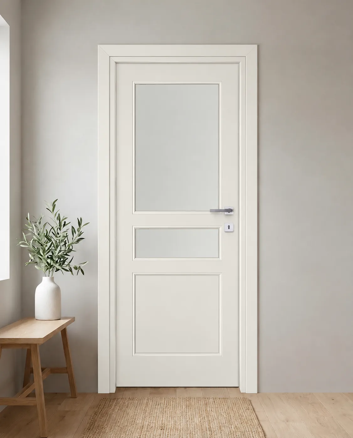 Porta interna laminata TOR-39 in Bianco