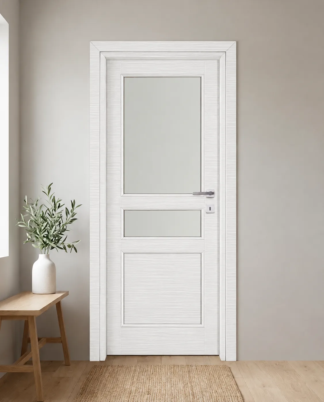 Porta interna laminata TOR-39 in Bianco Matrix