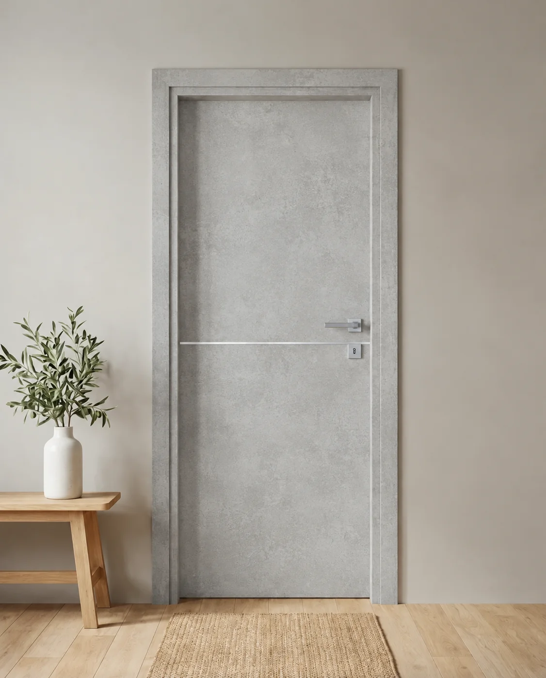 Porta interna laminata TOR-48 in Beton Maloja