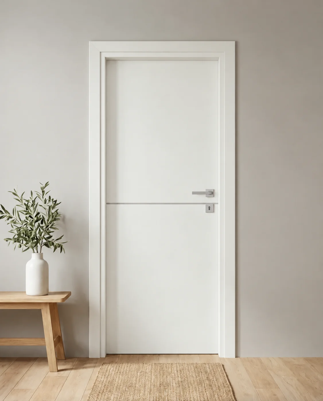 Porta interna laminata TOR-48 in Bianco