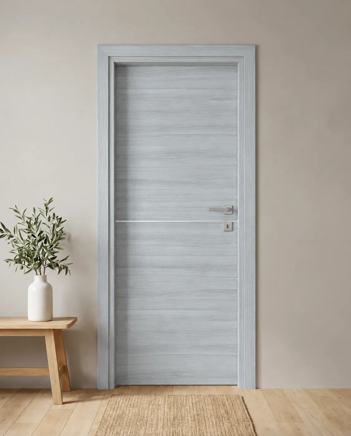Porta interna laminata TOR-48 in Olmo Cenere