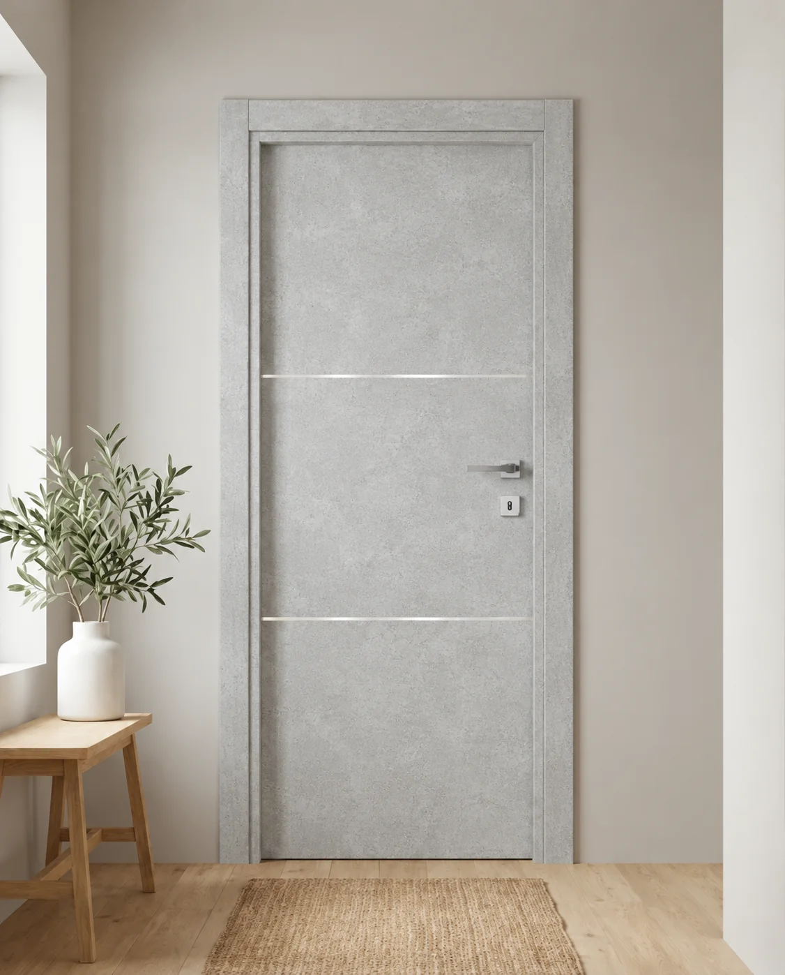 Porta interna laminata TOR-49 in Beton Maloja